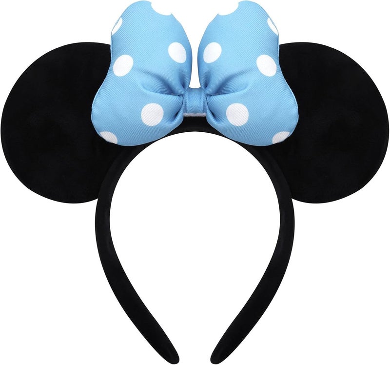 ODOCARE Store Handmade Mouse Ears Headband for Women and Ladies, Polka Dot Bow Minnie Ears Costume Accessories - Image 1